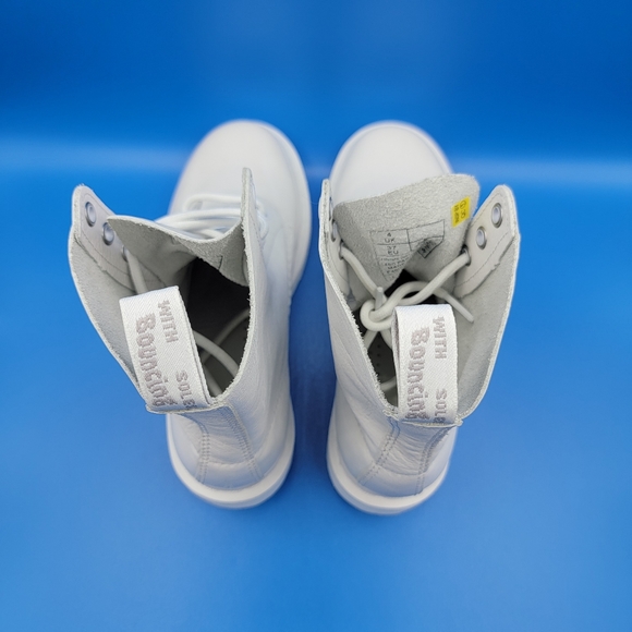 Dr Martens Pascal Mono White 1460 Boots Women’s Size 6 Leather Doc Martens New - Picture 5 of 9